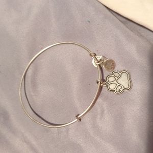 Alex and Ani paw print braclet